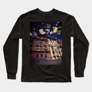 SoHo Buildings Rain Puddle Reflection NYC Long Sleeve T-Shirt